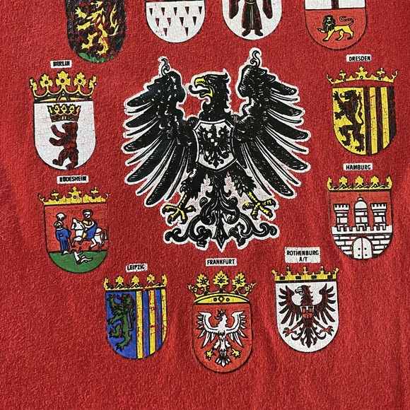 Germany Shirt 12–18M Red Promodoro Crest Eagle Graphic EU 92 Travel‎ Toddler - Picture 4 of 11